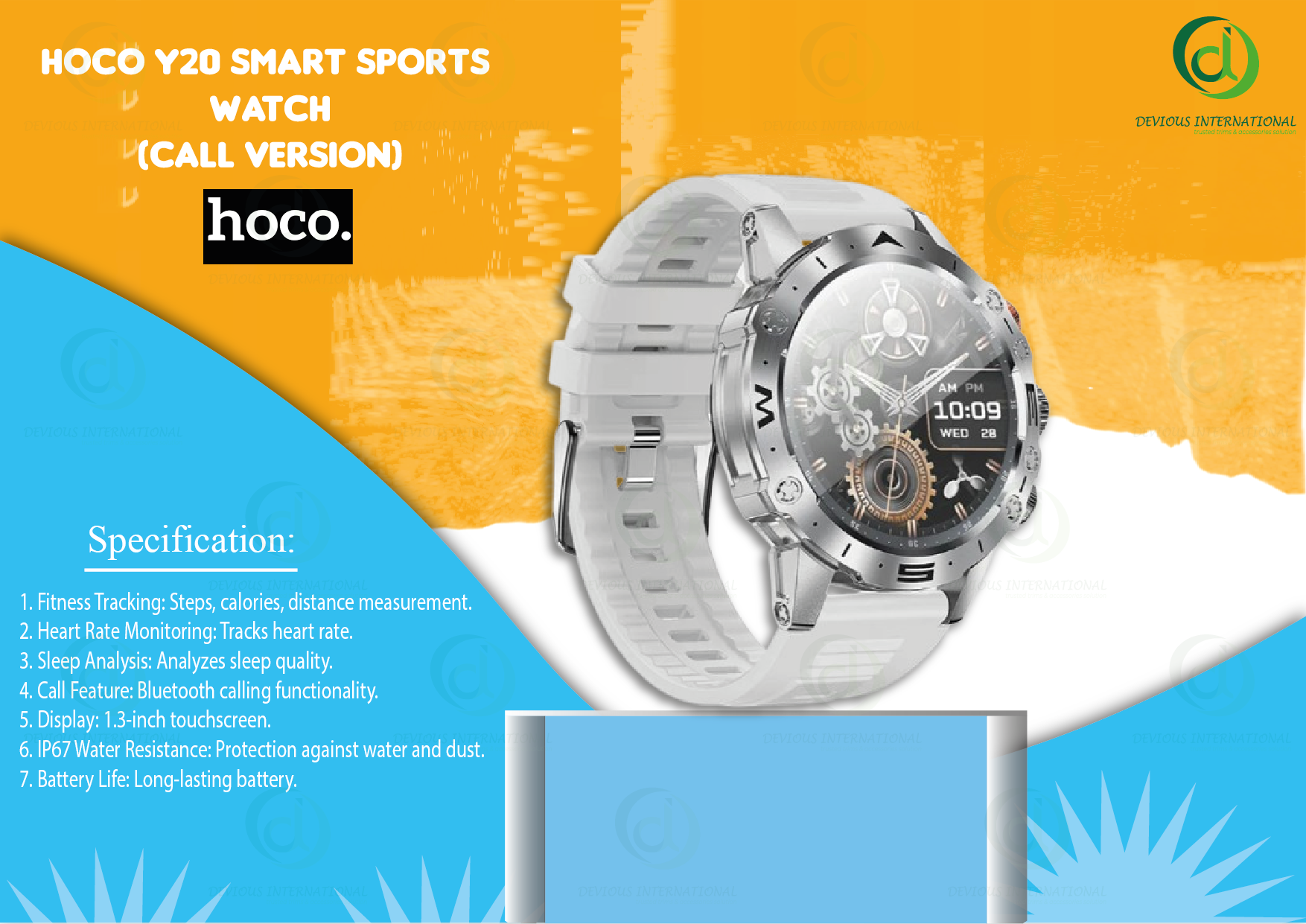 Hoco Y20 Smart watch