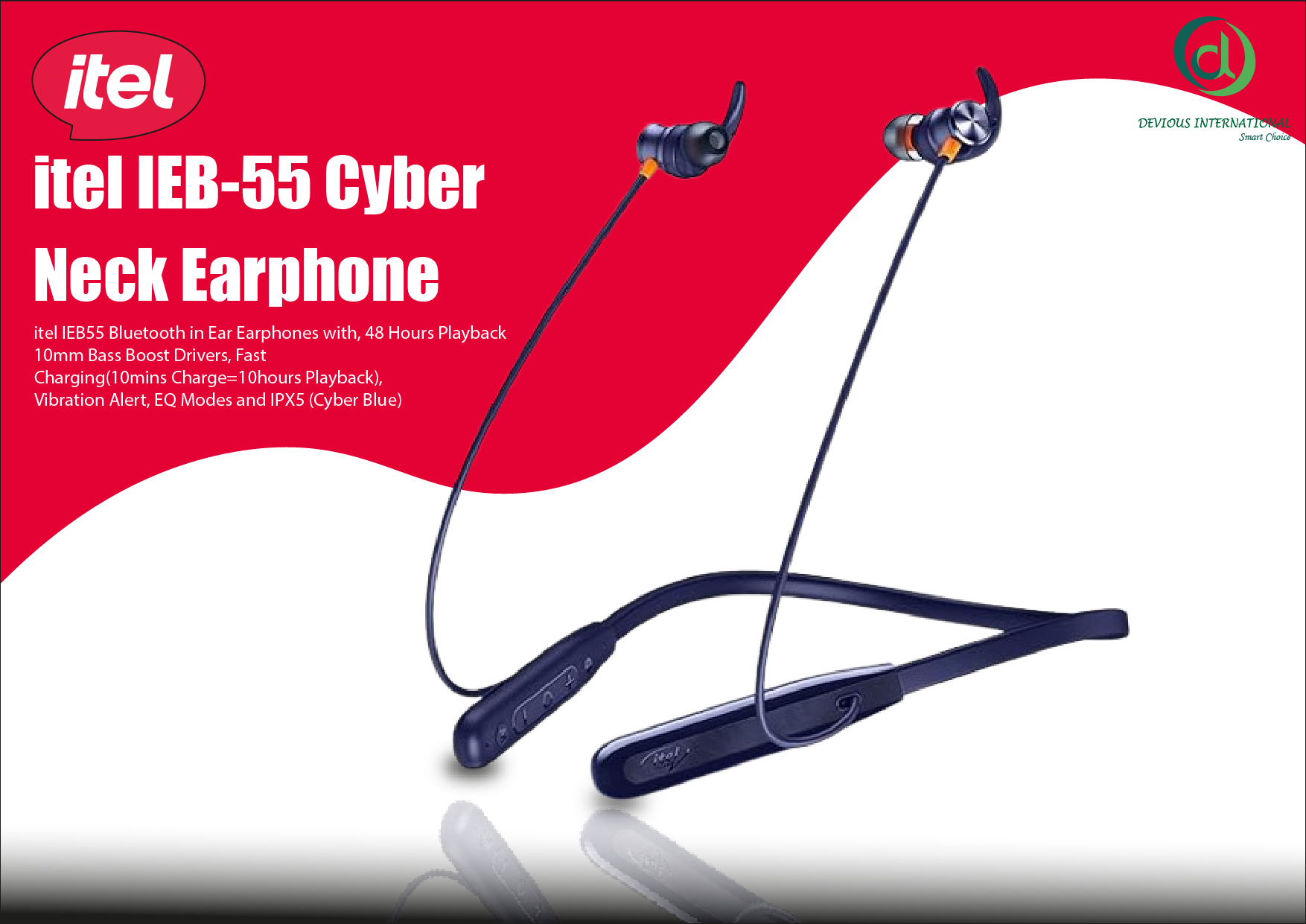 itel IEB-55 Cyber NeckBand